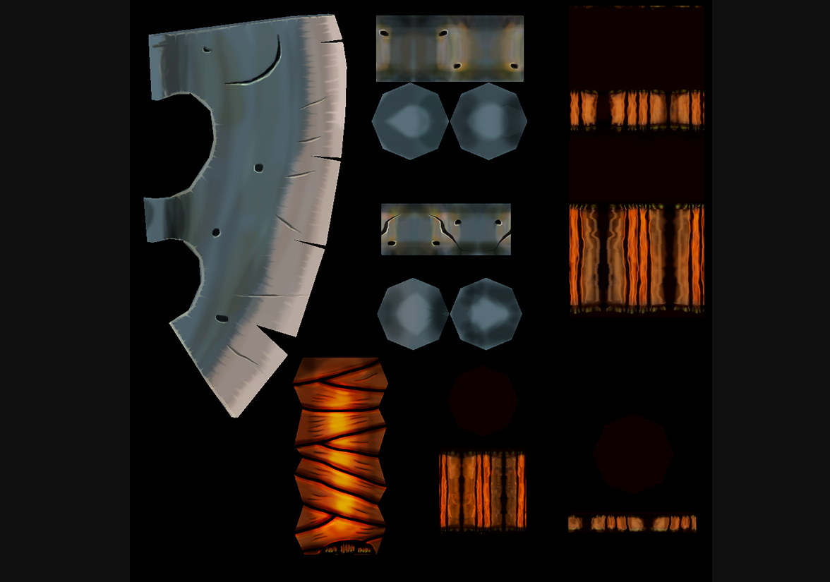 Map peinte avec la palette graphique