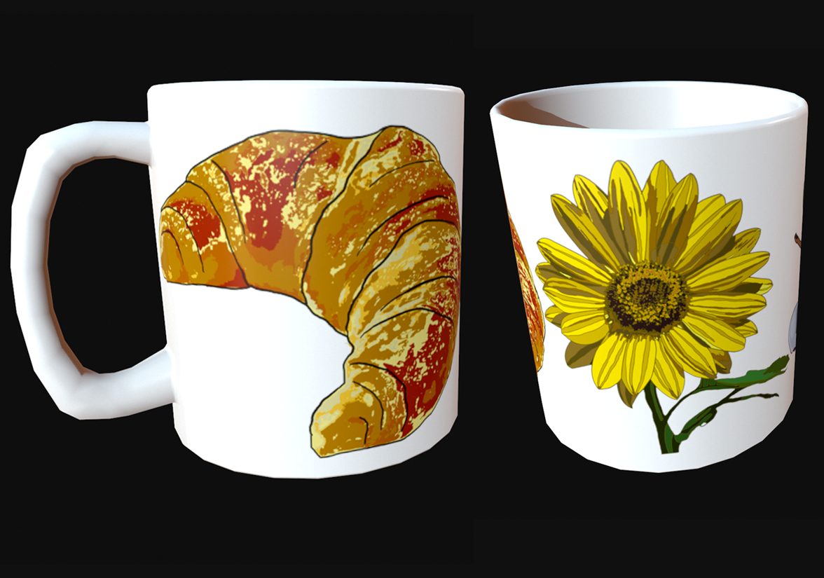 Tasse Motif de Croissant