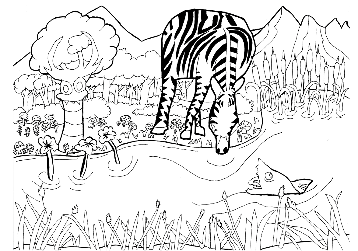 Marty, Camouftou et Crockty ! (Case 1 de 30, Version Noir et Blanc)