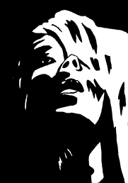 Visage femme contraste 4