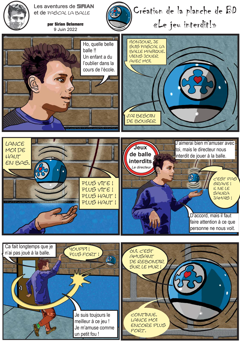 La balle (planche 1 de 2)