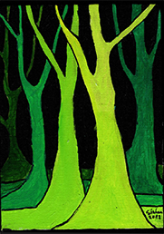 Les arbres colorés : Vert