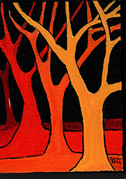 Les arbres colorés : Orange