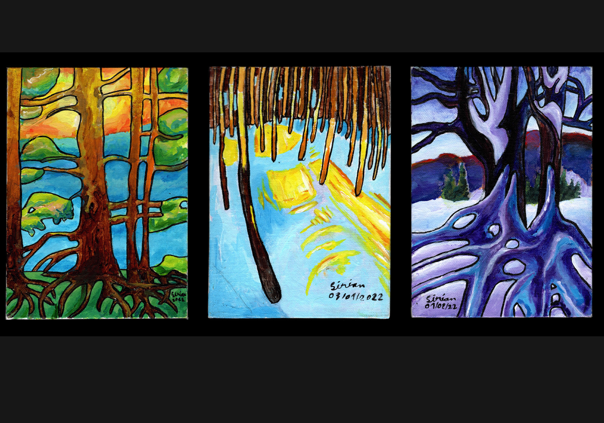 Paysages divers : Tryptique