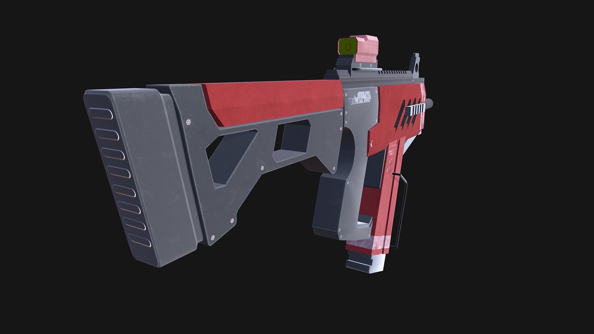 Fusil vu de derrière