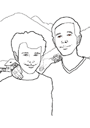 Hugues et Vix 2 (Esquisse)