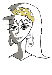 Visage femme Ombrage 2