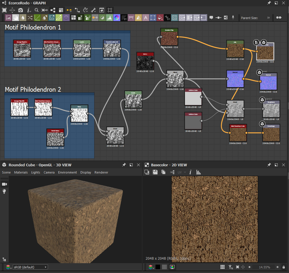 Ecorce Substance Designer