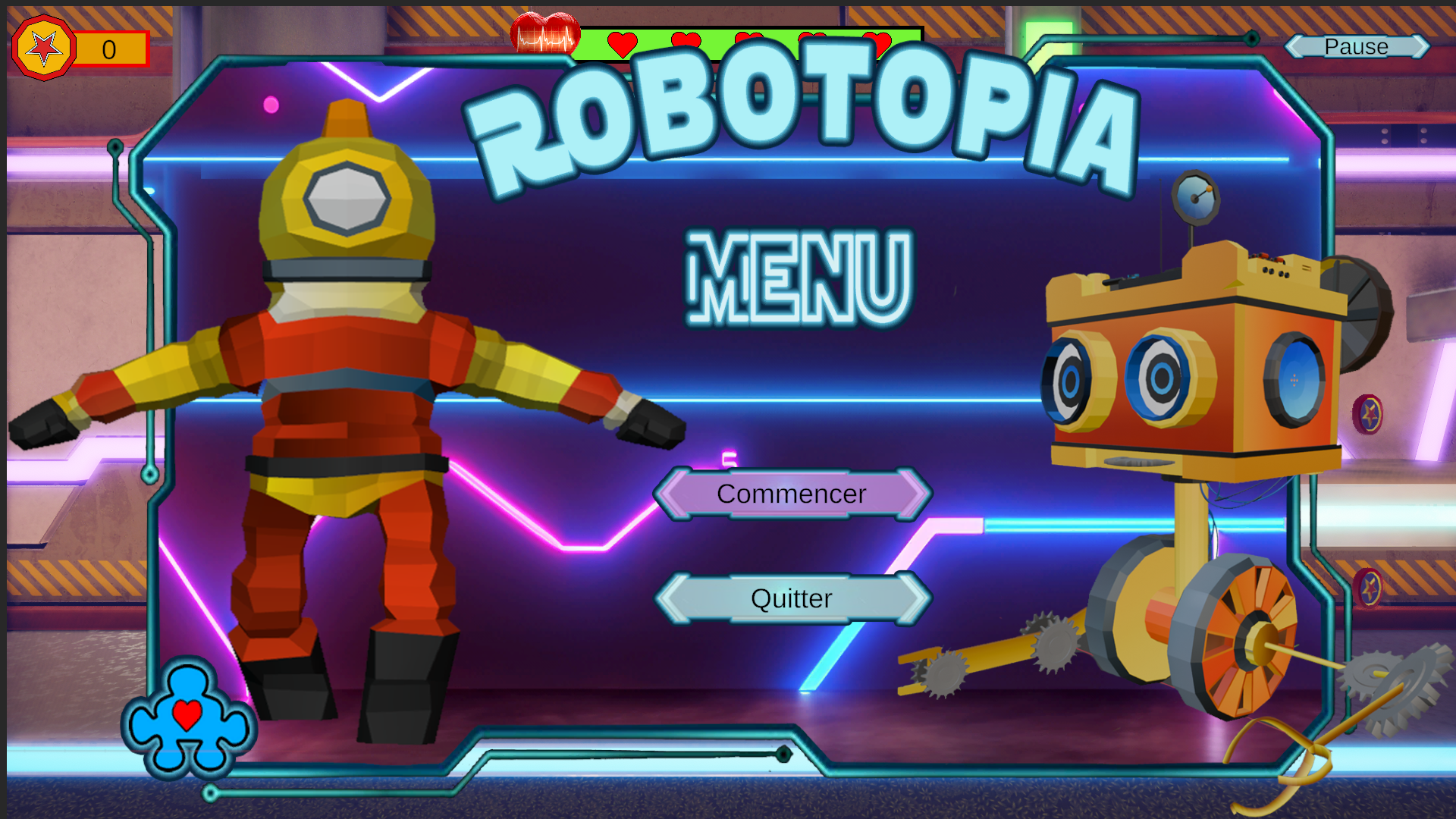 Introduction du jeu "Robotopia"
