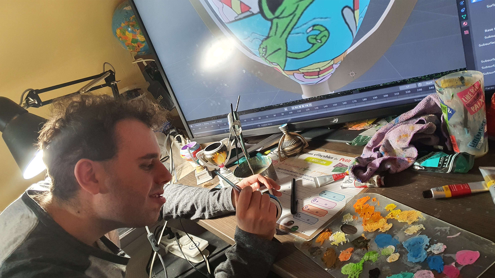 Peinture des trophées 