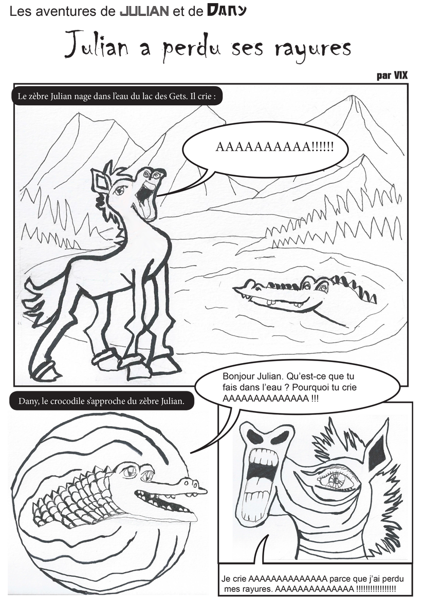 Julian a perdu ses rayures ! (planche 1 de 4)
