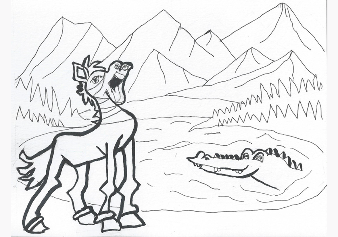 Le lac et la montagne