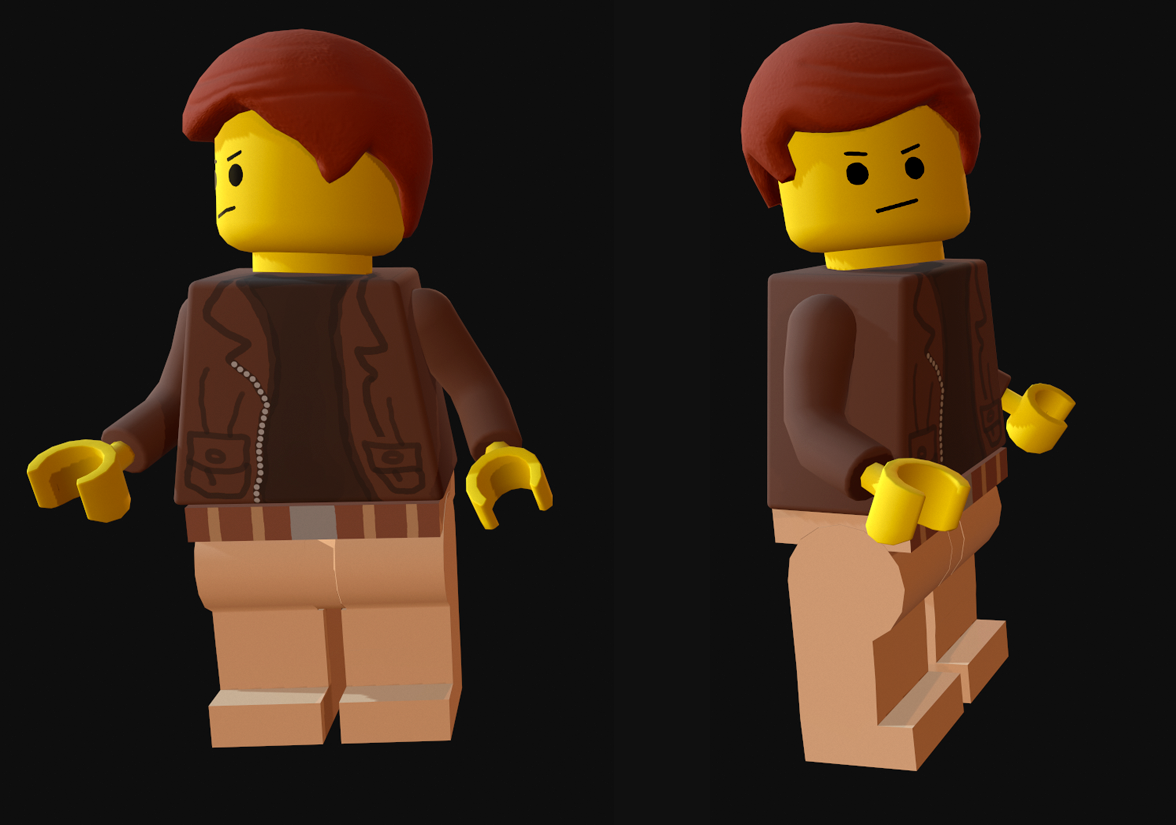 Vue de face et de coté