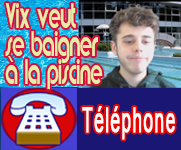 Vix veut se baigner à la piscine